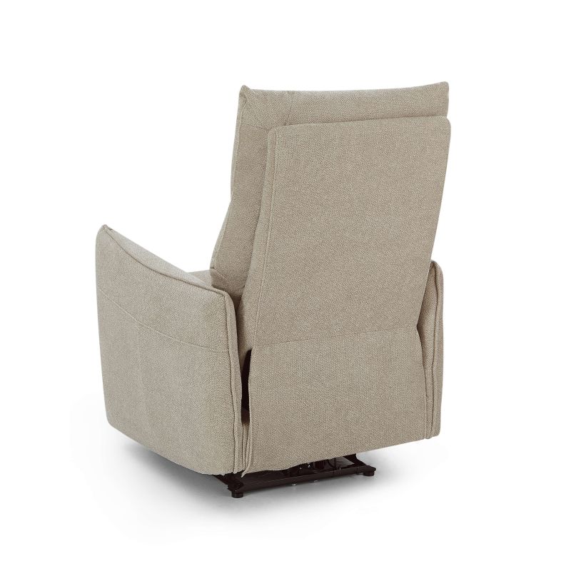 Fauteuil relax électrique MINOS 1 place tissu chenille beige