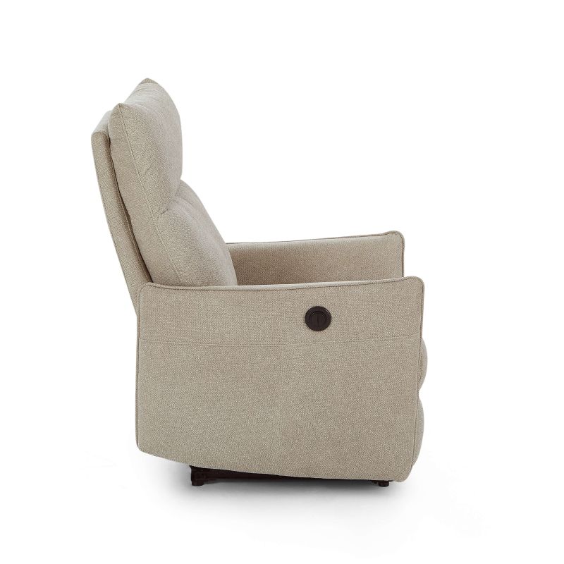 Fauteuil relax électrique MINOS 1 place tissu chenille beige