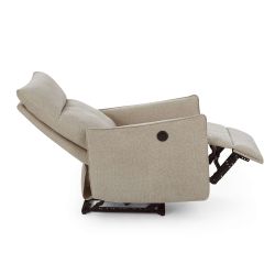 Fauteuil relax électrique MINOS 1 place tissu chenille beige