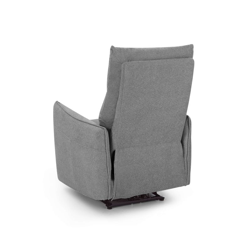 Fauteuil relax électrique MINOS 1 place tissu chenille gris