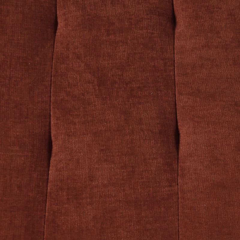 Canapé droit convertible CENOA 3 places tissu chenille tramé brique