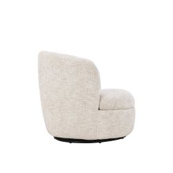 Lot de 2 fauteuils pivotants ANDER tissu beige
