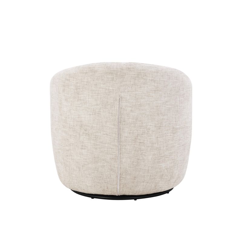 Lot de 2 fauteuils pivotants ANDER tissu beige