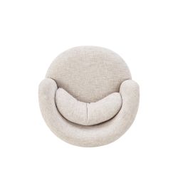 Lot de 2 fauteuils pivotants ANDER tissu beige