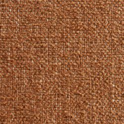 Lot de 6 chaises CIARA bouclette terracotta et pieds métal noir