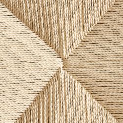 Lot de 4 chaises MARTIE chêne massif et corde