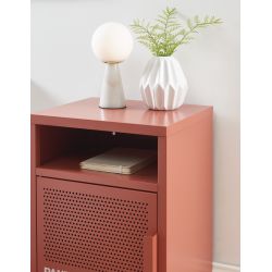 Table de chevet PANTONE métal terracotta