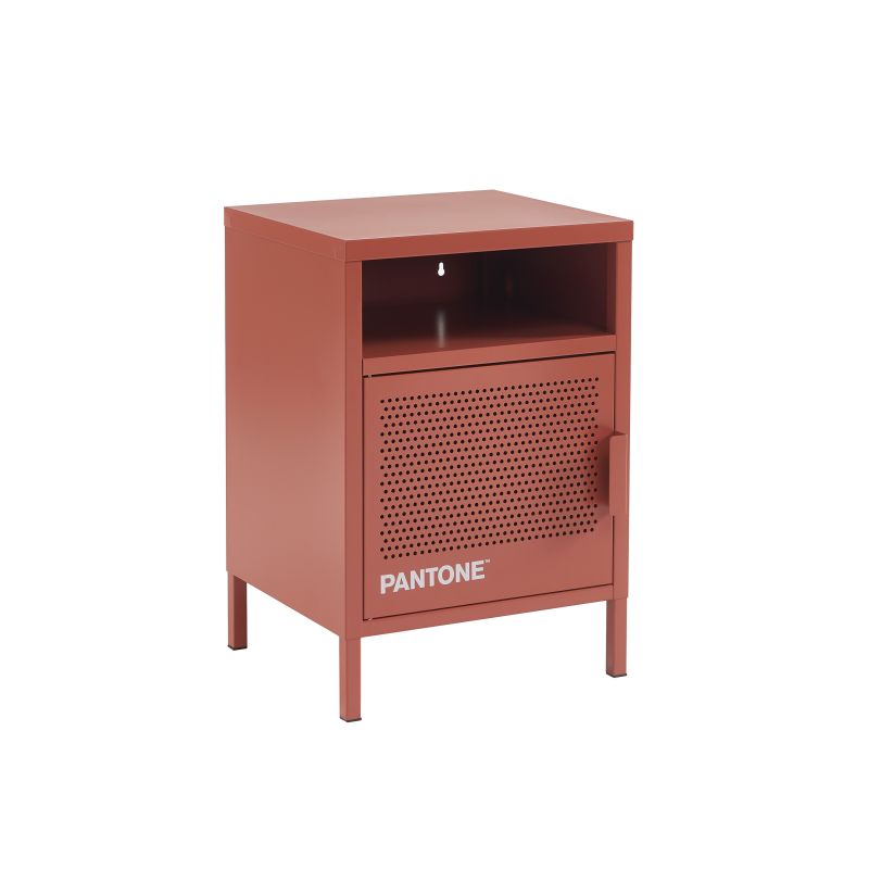 Table de chevet PANTONE métal terracotta