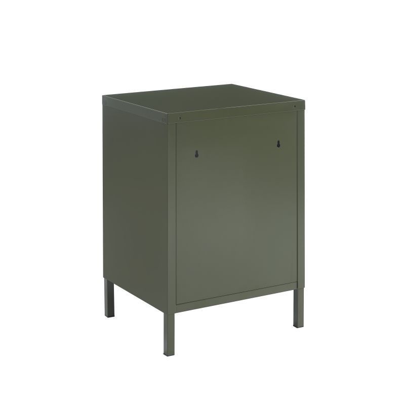 Table de chevet PANTONE métal vert olive
