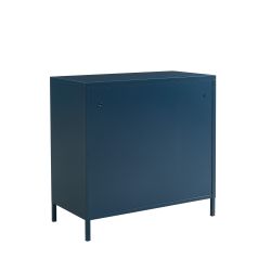 Commode PANTONE 4 tiroirs métal bleu nuit 80cm