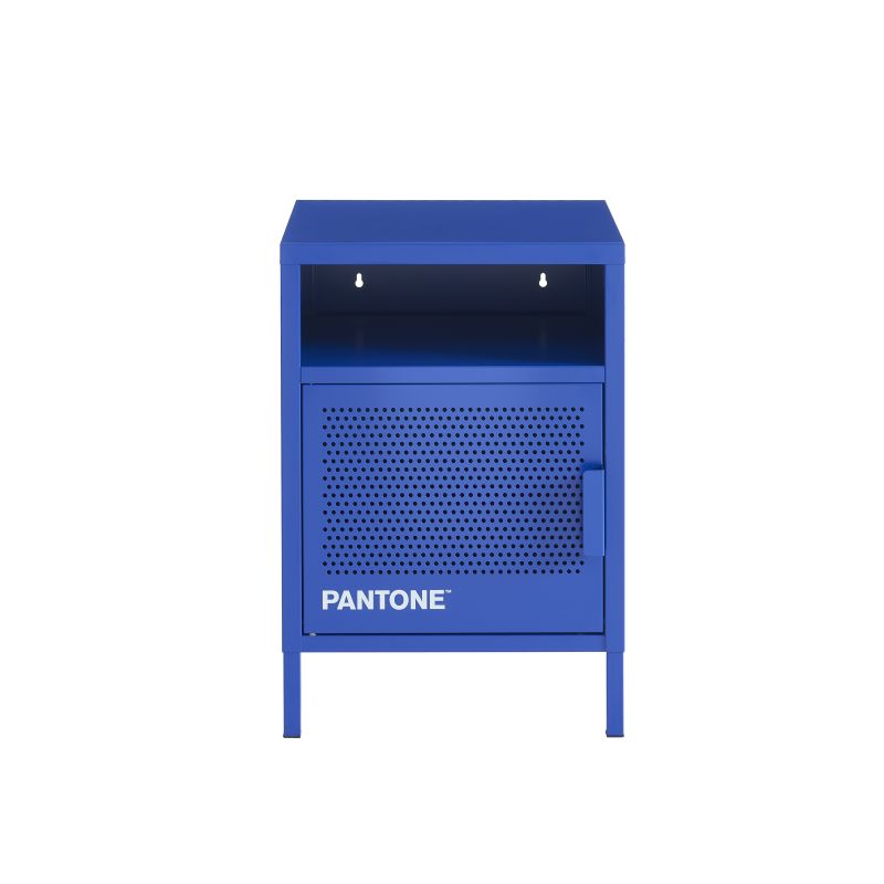 Table de chevet PANTONE métal bleu électrique