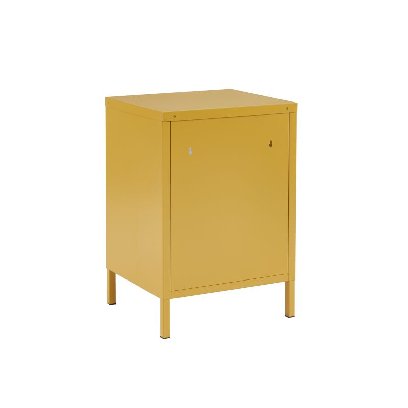 Table de chevet PANTONE métal jaune moutarde