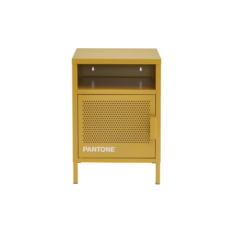 Table de chevet PANTONE métal jaune moutarde