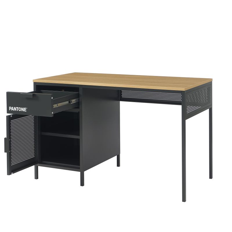 Bureau PANTONE métal gris anthracite 120cm