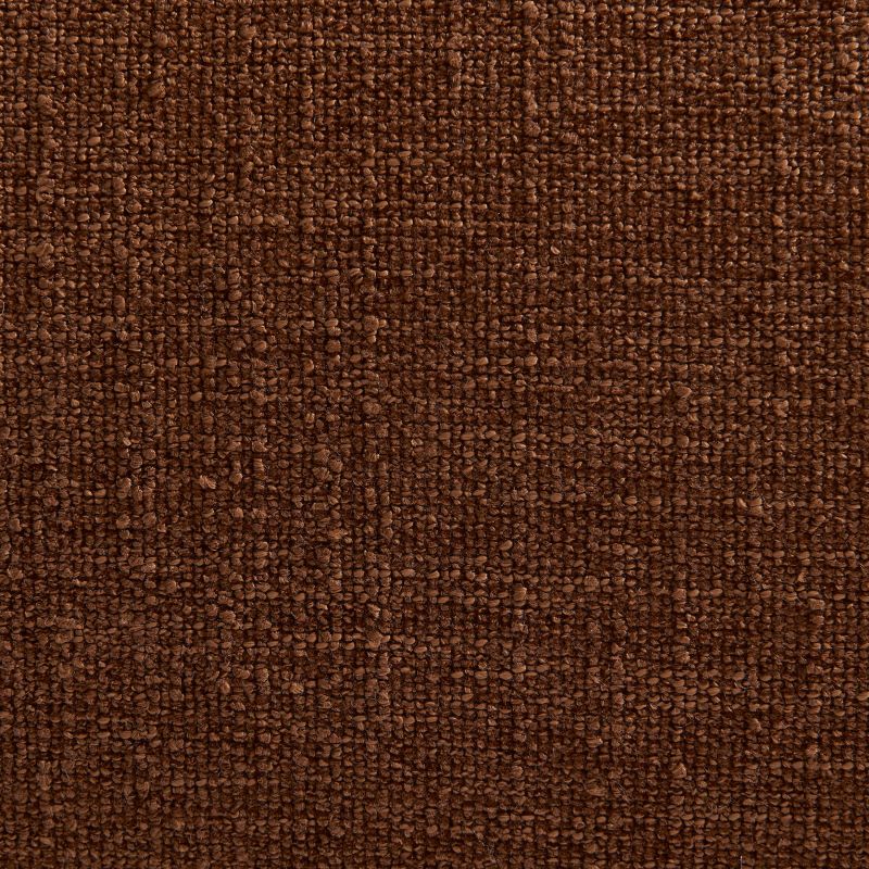 Lit coffre JELLY 140x190 tissu bouclette marron sommier inclus