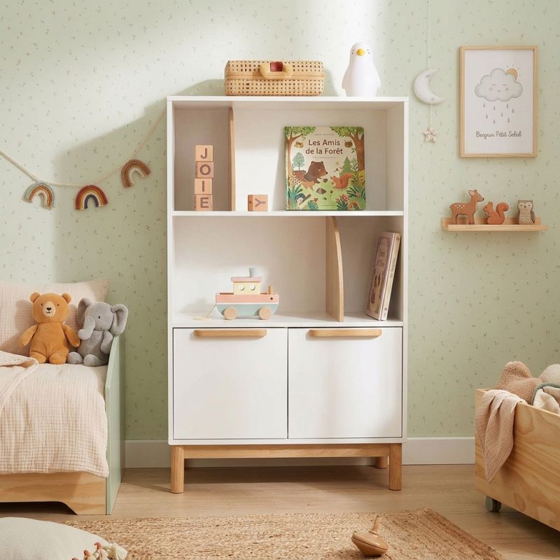 Bibiothèque enfant ROME blanc