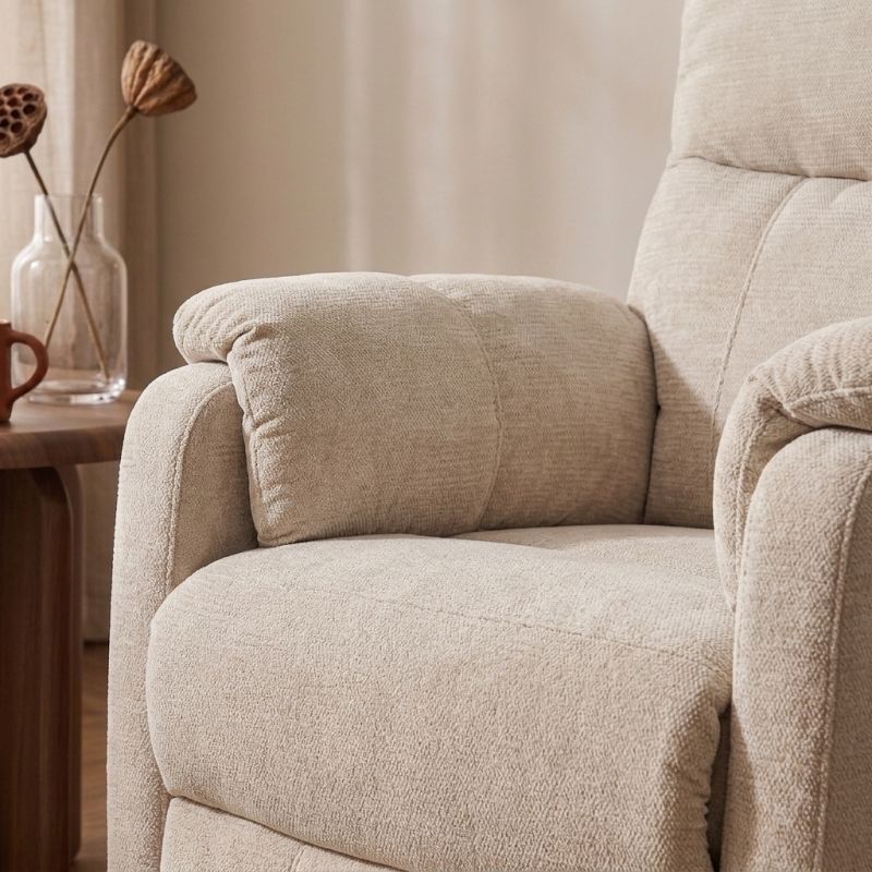Fauteuil relax électrique PROCYON 1 place tissu beige
