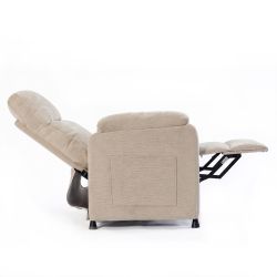 Fauteuil relax électrique PROCYON 1 place tissu beige
