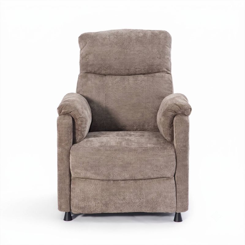 Fauteuil relax électrique PROCYON 1 place tissu marron