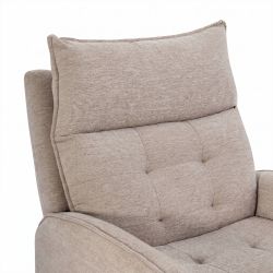 Fauteuil relax massant électrique EUPHOR 1 place tissu taupe