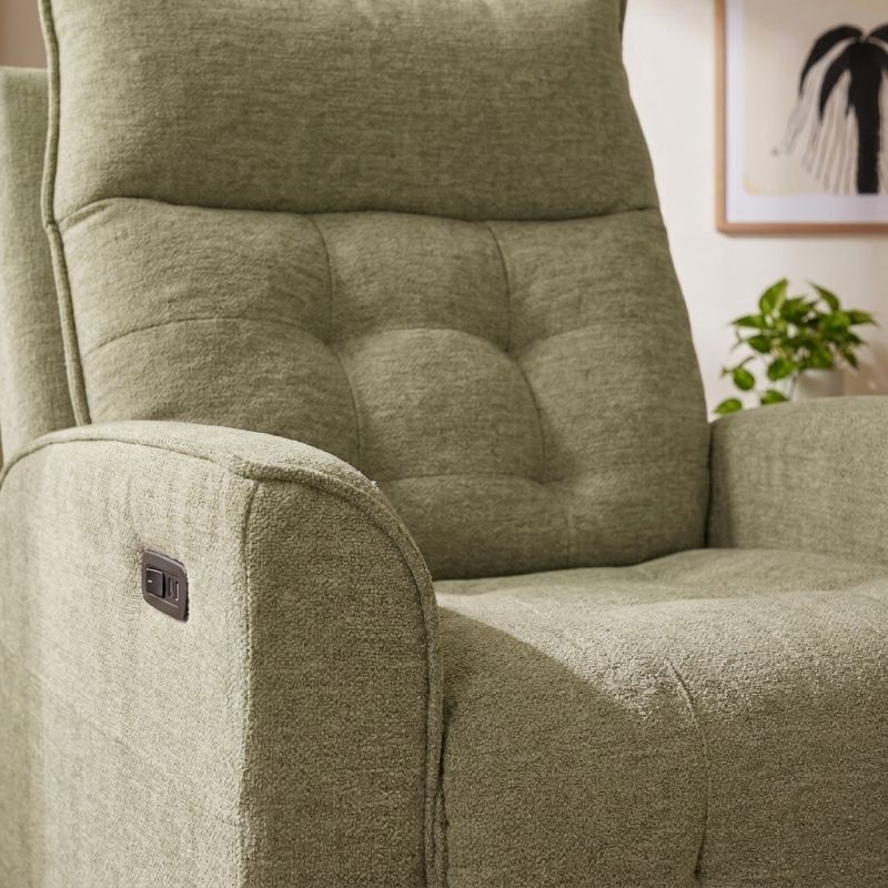 Fauteuil relax massant électrique EUPHOR 1 place tissu vert