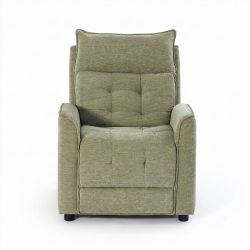 Fauteuil relax massant électrique EUPHOR 1 place tissu vert