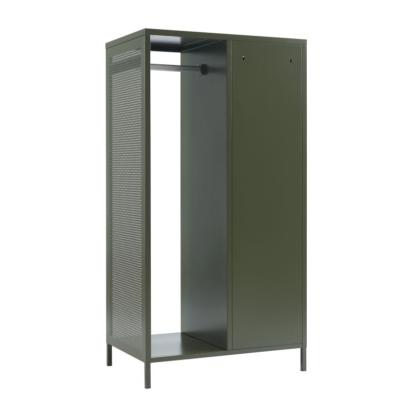 Vestiaire PANTONE métal vert olive avec penderie h145cm