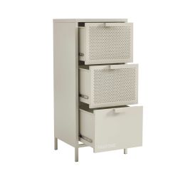 Caisson de bureau PANTONE métal beige sable 3 tiroirs h105cm