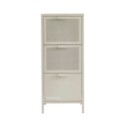Caisson de bureau PANTONE métal beige sable 3 tiroirs h105cm