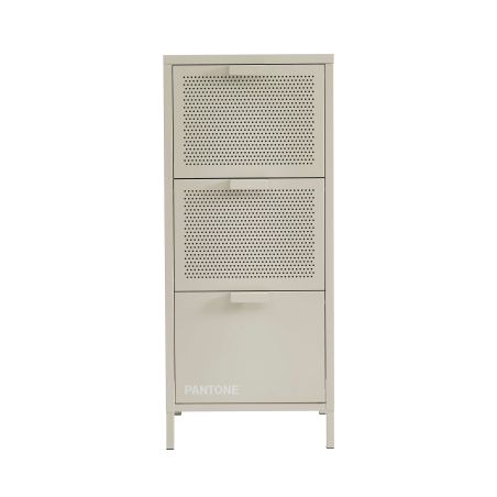 Caisson de bureau PANTONE métal beige sable 3 tiroirs h105cm