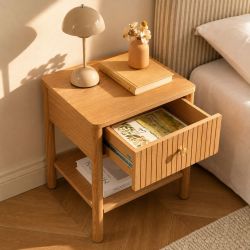 Table de chevet CLEO placage chêne
