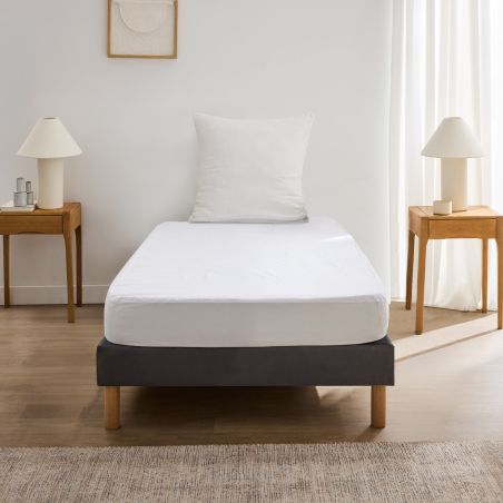 Protège-matelas PONNY 90x190 cm blanc
