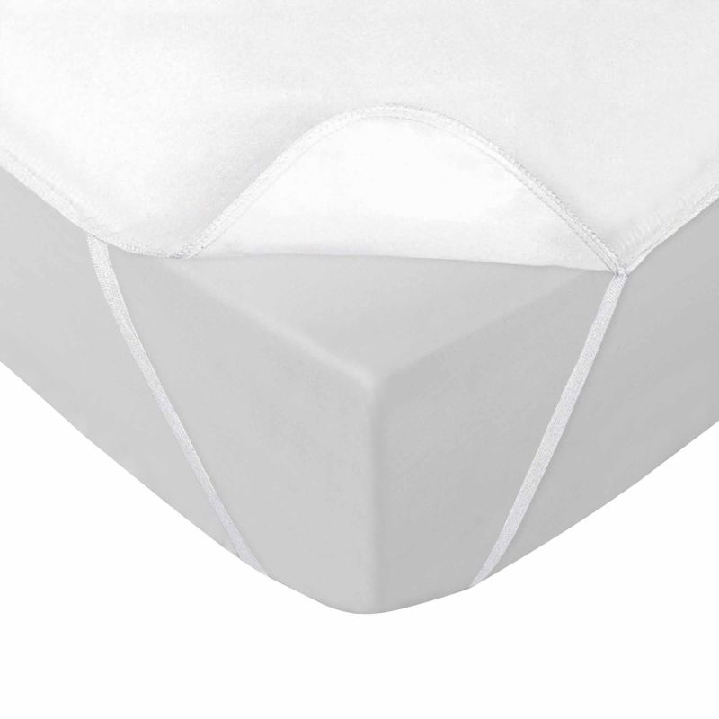 Alèse imperméable avec élastiques SHELLY 140x190 cm blanche