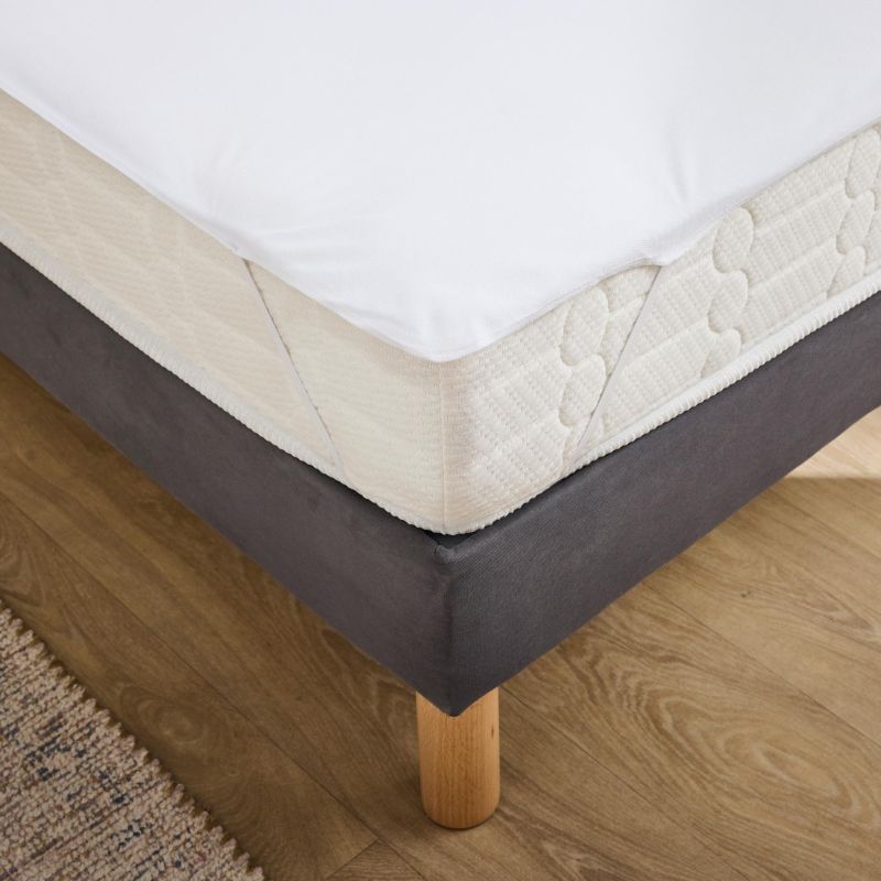 Alèse imperméable avec élastiques SHELLY 160x200 cm blanche