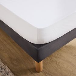 Protège-matelas MOLLY 140x190 cm blanc