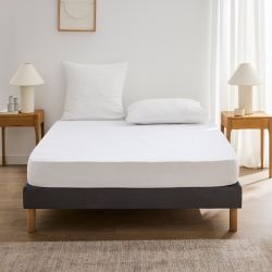 Protège-matelas MOLLY 160x200 cm blanc