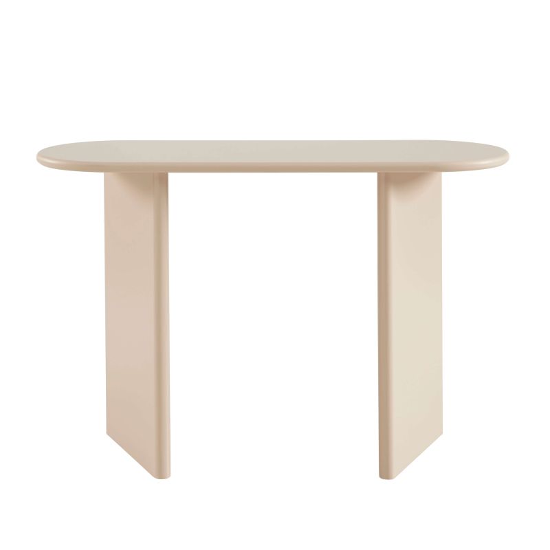 Console KARIA effet laqué beige