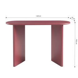 Console KARIA effet laqué bordeaux