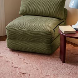 Fauteuil convertible compressé NYX en mousse 1 place velours côtelé vert