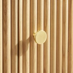 Meuble TV SKANSEN placage chêne 180 cm