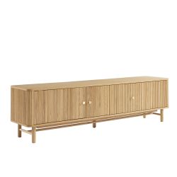 Meuble TV SKANSEN placage chêne 180 cm