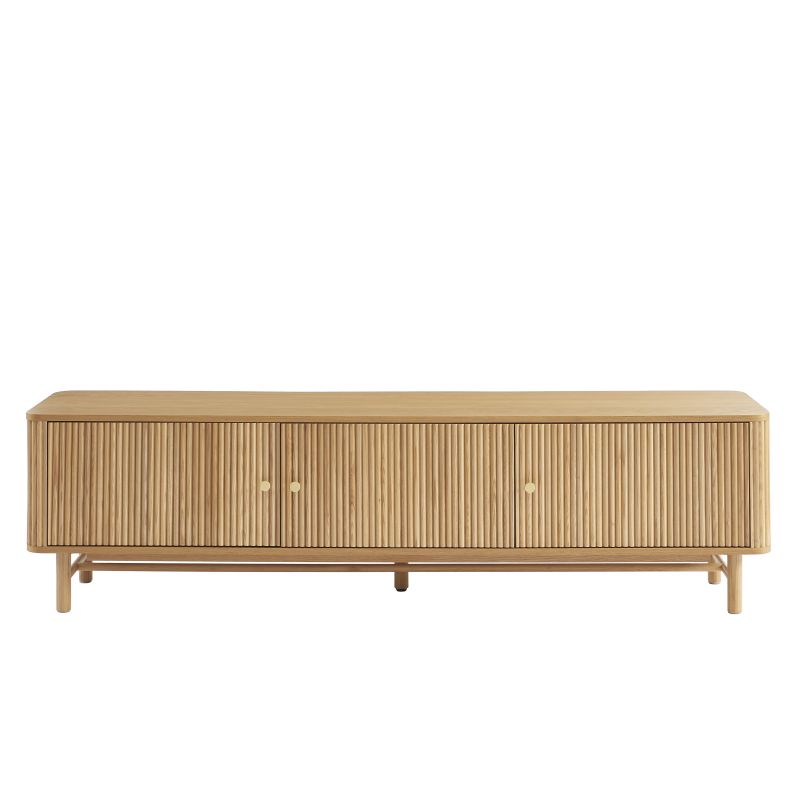 Meuble TV SKANSEN placage chêne 180 cm