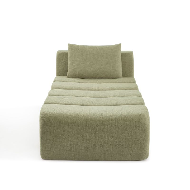 Chauffeuse PANTONE 1 place tissu vert amande