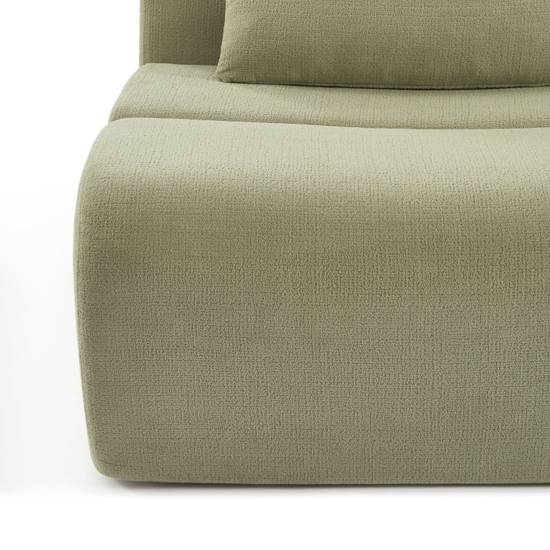 Chauffeuse PANTONE 1 place tissu vert amande