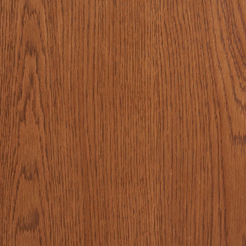 Table de séjour extensible MOON ronde placage chêne couleur noyer 120-200cm