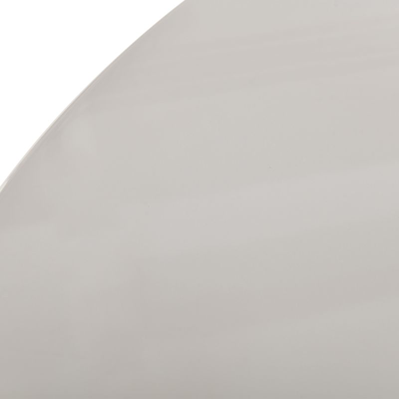 Table de séjour ronde NORI laquée brillante beige argile 120cm