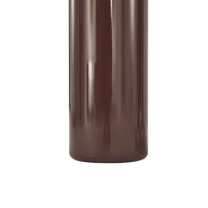 Table de séjour NORI laquée brillante marron chocolat 200cm