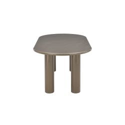 Table de séjour NORI laquée brillante vert sepia 200cm