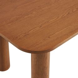 Table de séjour UKAA placage chêne couleur noyer 200cm