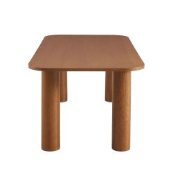 Table de séjour UKAA placage chêne couleur noyer 200cm